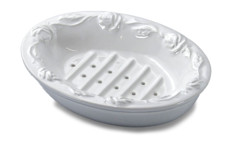 Seifenschale floral, zweiteilig