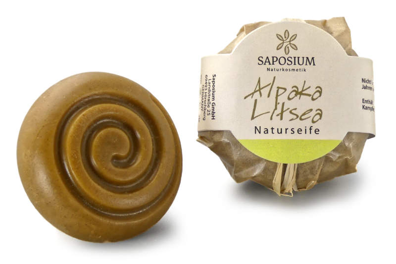 bild Alpakaseife Litsea rund Alpakaseife Litsea