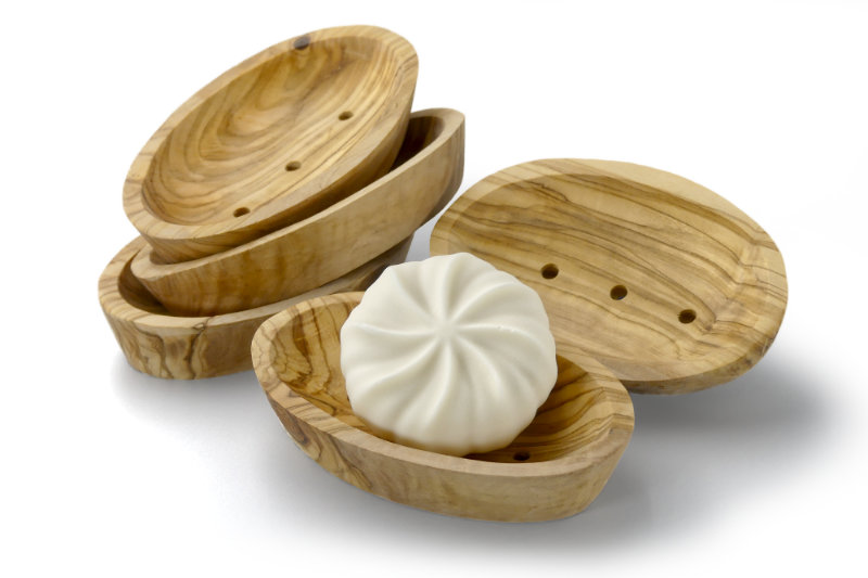 Bild Seifenschale Olivenholz mehrere Seifenschale Olivenholz oval Auswahl